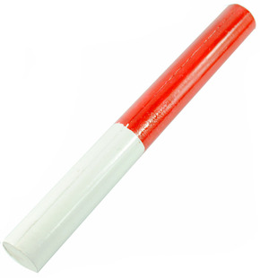 接力棒田径比赛用标准木质接力棒 百米传递红白PVC高强度塑料耐用