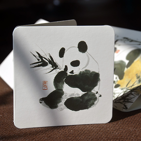 三年级制作熊猫卡片图片