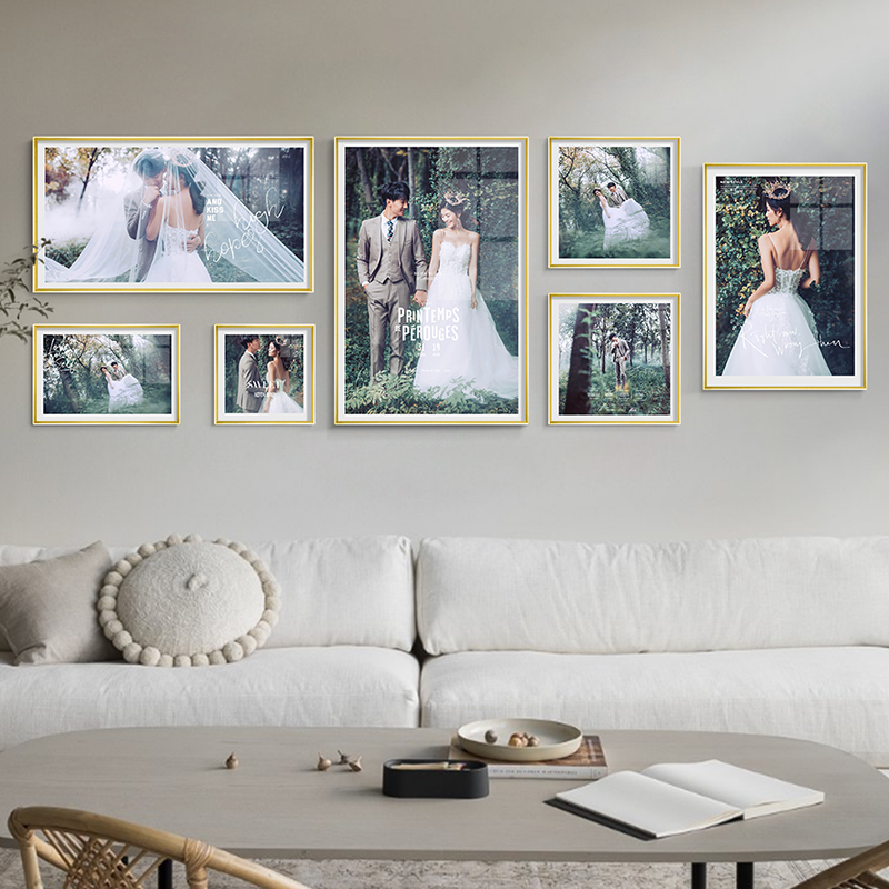 婚纱照六件套挂墙图图片