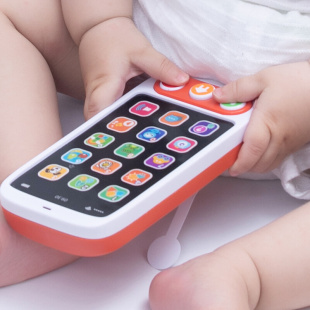 儿童玩具手机女孩宝宝仿真电话触屏益智能公主男婴儿啃咬充电模型