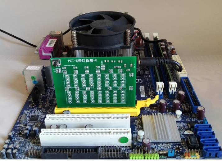 PCIE带灯测试仪电脑主板检测工具假负载内存显示插槽故障诊断卡