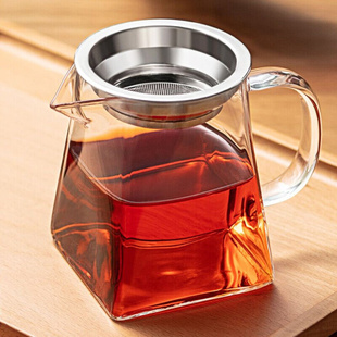 忆壶茶玻璃公道杯带过滤网茶漏套装 茶具配件茶海分茶器加厚功夫茶