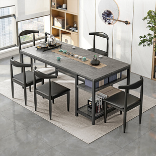 茶桌椅组合一桌五椅阳台新中式 泡茶桌功夫茶几桌办公室家用小茶台