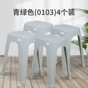 加厚塑料成人椅子凳子餐椅高凳家用简约北欧餐桌浴室防滑艺术