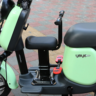电动车儿童座椅前置可升降电瓶车电动摩托车踏板小孩宝宝坐椅凳子