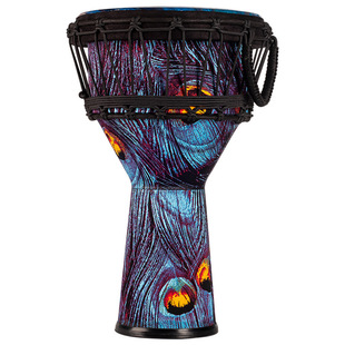 新款 伍唐非洲鼓孔雀紫12寸进阶专业成人丽江拍打伴奏乐器便携手鼓
