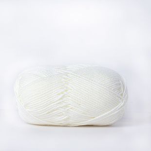 新品 手织毛线2股线4牛奶棉编织针织材料包织围巾成人团