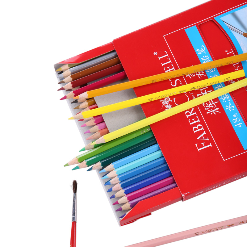 德国辉柏嘉72色60色48色单支补色水溶性彩铅 铁盒彩色铅笔儿童画