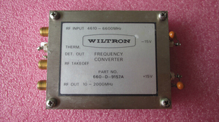 2000MHz 10MHz WILTRON SMA 660 9157A 射频微波宽带下变频器