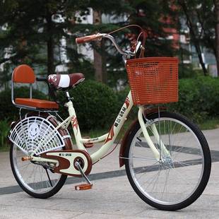 速发自行车男女24 26寸轻便通勤单车成人学生普通复古代步自行车2