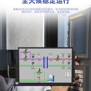 高清显示屏工控电脑电阻电容V触摸显示器壁 10寸工业嵌入式