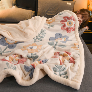 毛毯春秋被子盖毯冬季 加厚法兰珊瑚绒单双人牀上用女学生宿舍毯子