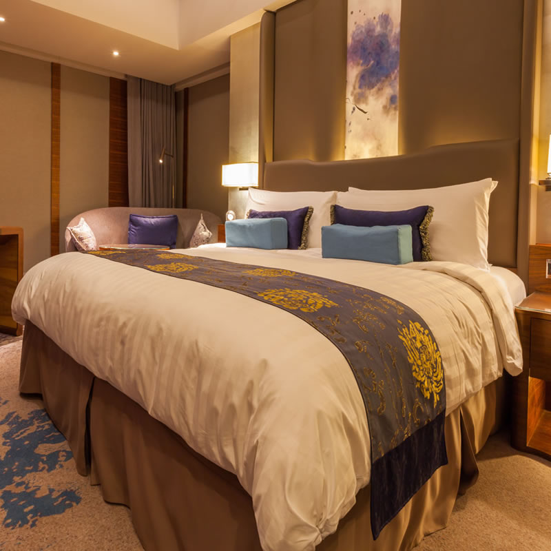 五星级香格里拉酒店床品直供家用尺寸纯棉四件套大被罩大床单枕袋