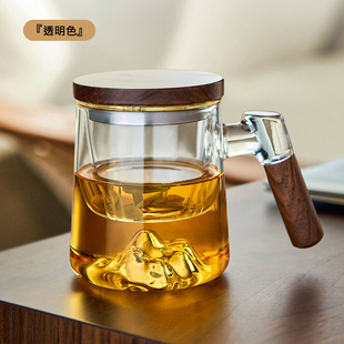 耐热玻璃泡茶杯茶水分离过滤花茶杯男办公室喝茶杯子高档个人专用