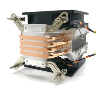 4铜热管1155X58 X79 2011CPGU散热器风扇螺丝安装 双路服务器主板
