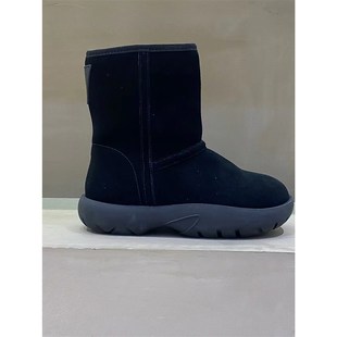 皮毛一体雪地靴女2n023冬季 新款 韩版 加厚保暖防滑平底中筒靴