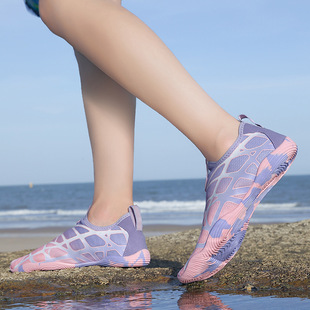 运动户外沙滩鞋 速干野外游泳溯溪鞋 健身瑜伽透气跑步机防滑软底鞋