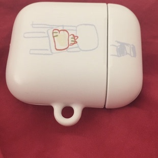 韩国进口文创可爱插画椅子上 猫咪菲林适用于airpods1 2苹果无线蓝牙耳机保护套airpodspro2 3保护壳