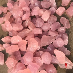 一点水晶原石马达加斯加天然粉水晶原石摆件粉晶原矿香薰扩香石头