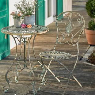 户外桌椅铸铝庭院室外露天阳台花园简约防水防晒铁艺休闲桌椅组合