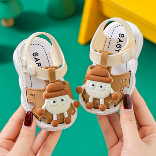 可爱男女宝宝婴儿软底防滑轻便幼儿园学步鞋 包头凉鞋 儿童夏季 新款