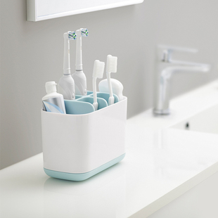 家用卫生间牙刷牙膏架置物架电动牙刷收纳盒套装 情侣免打孔牙具座