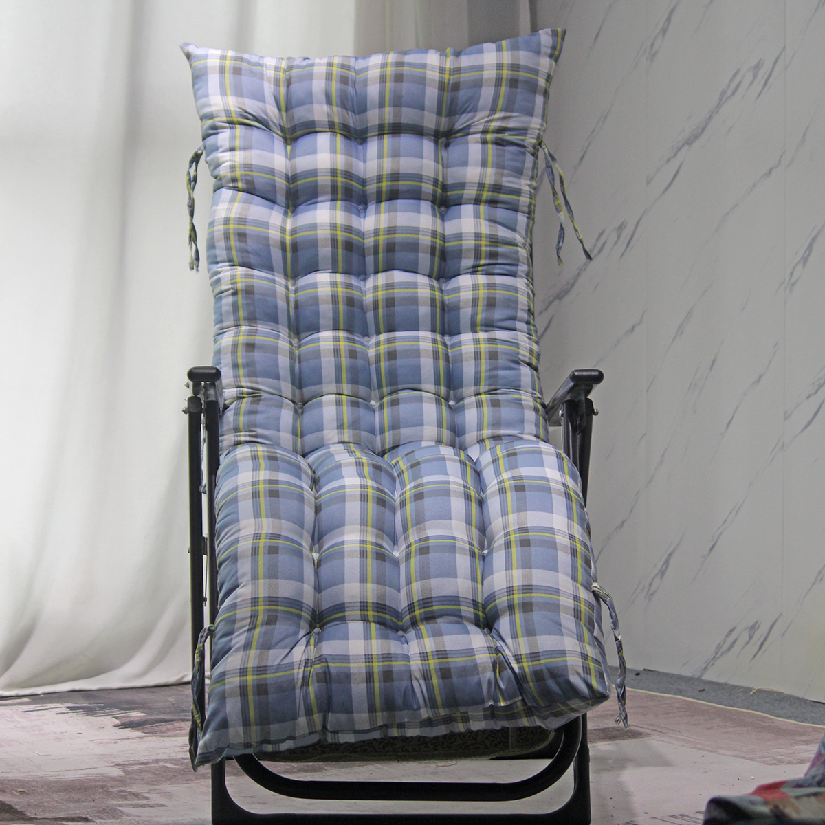 加厚躺椅垫子定做摇椅坐垫秋冬季 实木沙发靠垫通用可拆洗防滑椅垫