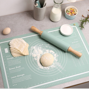 硅胶垫案板揉面垫擀面杖家用和面板包饺子家庭烘焙工具食品级