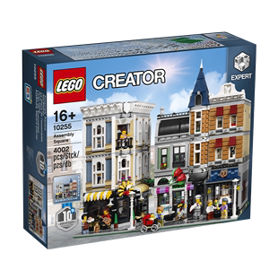 积木官方正品 男女孩玩具 LEGO乐高街景10255城市中心集会广场拼装
