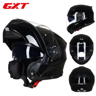 新款 GXT揭面盔摩托车头盔男女士全盔冬季 保暖加大机车安全帽四季