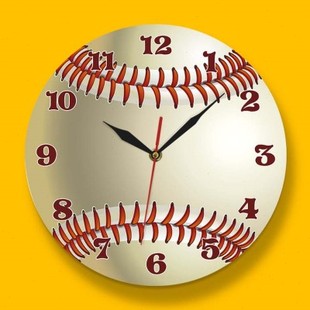 棒球球迷用品棒球钟表个性 化棒球礼品男孩棒球样板间主题饰品摆件