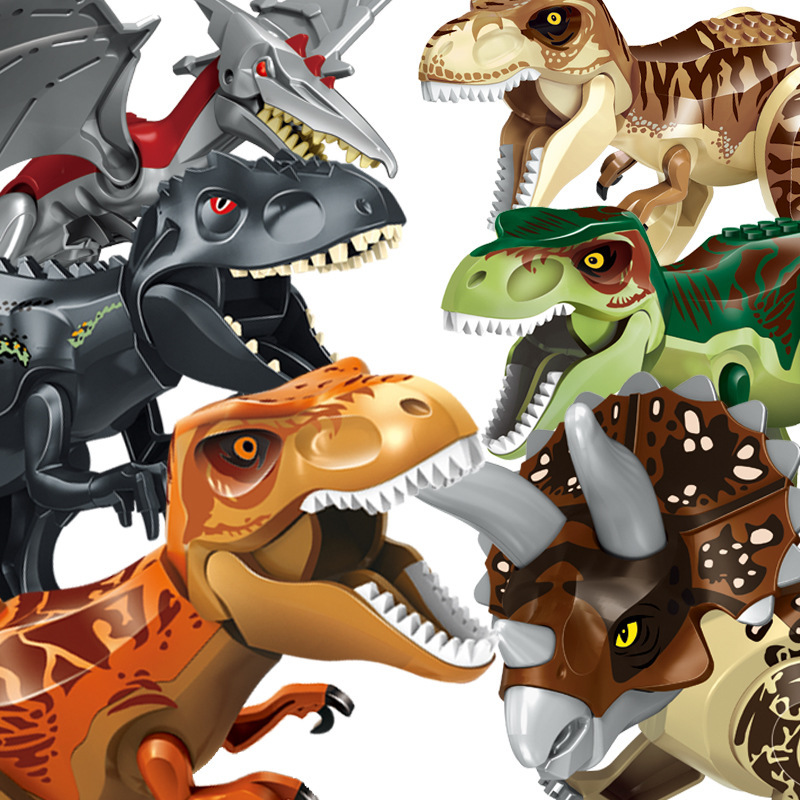 侏罗纪恐龙玩具男孩仿真动物世界霸王龙模型小恐龙三角龙翼龙甲龙