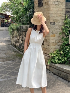 轻熟风法式 白色连衣裙小个子初恋气质小裙子 KATTERLLG2024年新款