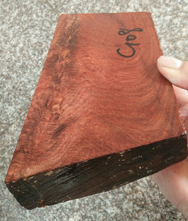 C108赞比亚血檀 红木小边角料雕刻随形料 水波纹理料 随型料