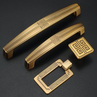 中式 仿古全铜拉手 柜门抽屉衣柜门把手柜子橱柜门拉手纯铜新中式