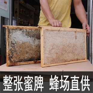 老巢蜜纯正宗天然农家自产野生蜂蜜蜂巢素嚼着吃整张蜂巢蜜脾6斤