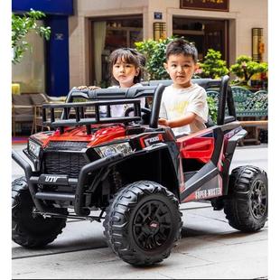 儿童电动车24V超大双人座小孩四轮越野汽车可坐大人遥控玩具童车