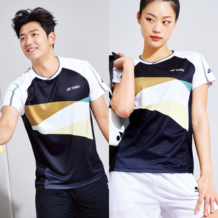 2023春夏YONEX尤尼克斯韩国YY羽毛球服男女速干吸汗短袖 套装 正品