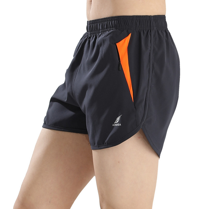 马拉松跑步短裤 田径训练男三分裤 健身速干透气运动短裤 无内衬