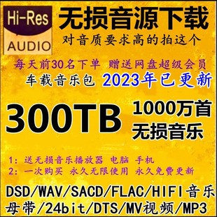 DSD无损音源HIFI音乐包wav flac dts 5.1声道车载mv视频mp3下载