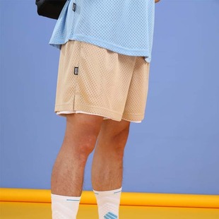 美式 裤 夏季 男女网眼球裤 健身 子三分复古双层可穿运动篮球速干短裤