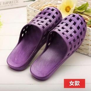 紫色夏速干女士旅游深蓝色外穿护士家用洞洞塑料包脚时尚 包头拖鞋