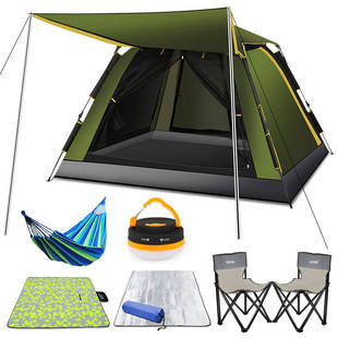 4人露营野营帐篷套装 三 专用全自动帐篷户外3