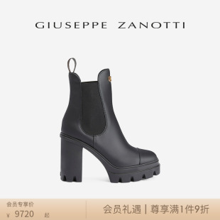 Giuseppe ZanottiGZ女士FW23秋冬新品 粗高跟时装 靴切尔西靴短靴