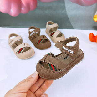 夏季 女宝宝男童包头凉鞋 童鞋 学步婴儿鞋 新款 4岁2小童沙滩鞋
