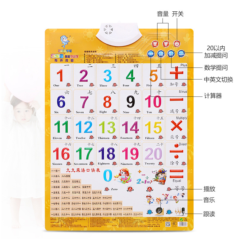 汉语拼音字母表墙贴一年级专项拼读训练学习神器幼小衔接有声挂图