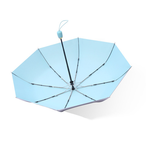 小清新五折钛口袋遮阳伞折叠伞太阳伞钛胶晴雨两用防晒银胶女