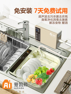 果蔬清洗机家用超声波洗菜机洗肉机自动食材净化机水果蔬菜解毒机