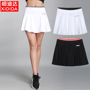 运动裤 裙女夏羽毛球网球健身跑步瑜伽短裙速干透气马拉松百褶裙薄