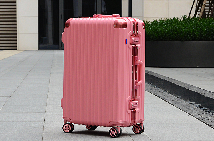 Ambassador正品 大使拉杆箱铝框超轻PC托运万向轮旅行李箱包A8572